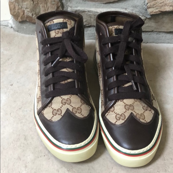 mens gucci canvas sneakers